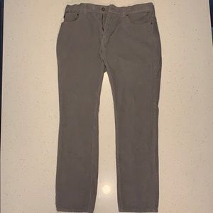 J. Crew Men’s Gray Corduroy Pants 34/32